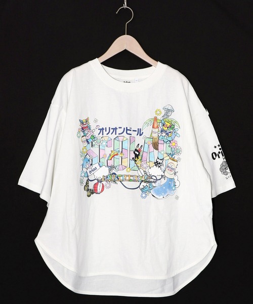 ScoLar(スカラー)の「161677:orion×ScoLar トロピカルアイランドTシャツ(Tシャツ/カットソー・レディース・イエロー/チャコールグレー/オフホワイト・L/M)」の14枚目の写真