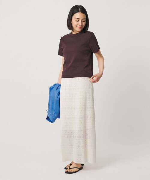 BEAUTY&YOUTH UNITED ARROWS（ビューティーアンドユースユナイテッドアローズ）の「レースプリーツ タイトスカート ウォッシャブル（スカート・レディース・ブラック/ライム/オフホワイト・S/M）」の21枚目の写真