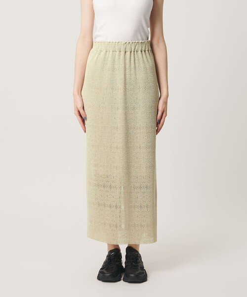 BEAUTY&YOUTH UNITED ARROWS（ビューティーアンドユースユナイテッドアローズ）の「レースプリーツ タイトスカート ウォッシャブル（スカート・レディース・ブラック/ライム/オフホワイト・S/M）」の20枚目の写真
