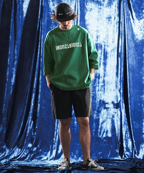 ANGENEHM（アンゲネーム）の「mlt5641- Interlock Fabric 3-4 Sleeve T-shirt 7分袖カットソー(AG06-009scg)（Tシャツ/カットソー・メンズ・ブラック/チャコール/グリーン/ホワイト・S/L/M）」の10枚目の写真