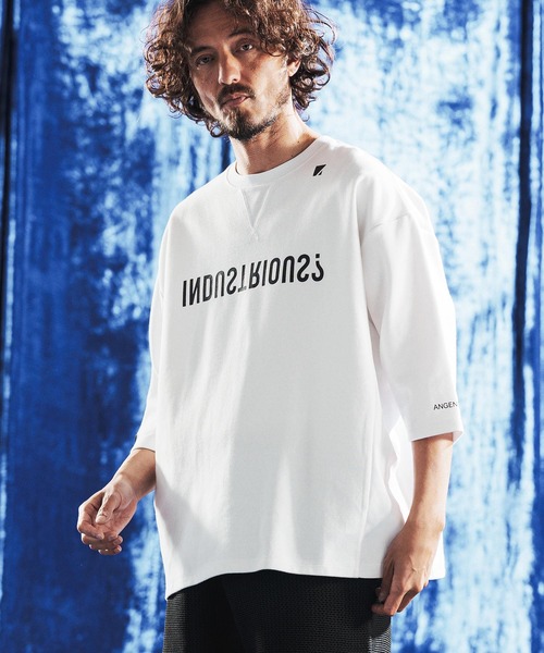 ANGENEHM（アンゲネーム）の「mlt5641- Interlock Fabric 3-4 Sleeve T-shirt 7分袖カットソー(AG06-009scg)（Tシャツ/カットソー・メンズ・ブラック/チャコール/グリーン/ホワイト・S/L/M）」の11枚目の写真