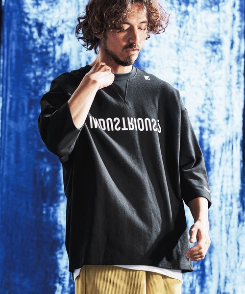 ANGENEHM（アンゲネーム）の「mlt5641- Interlock Fabric 3-4 Sleeve T-shirt 7分袖カットソー(AG06-009scg)（Tシャツ/カットソー・メンズ・ブラック/チャコール/グリーン/ホワイト・S/L/M）」の17枚目の写真