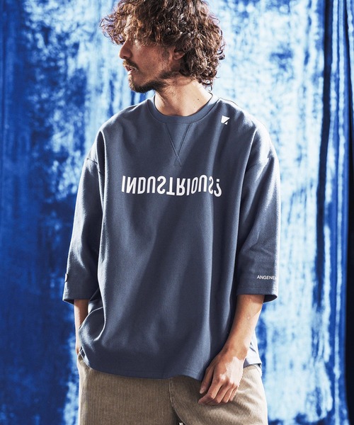 ANGENEHM（アンゲネーム）の「mlt5641- Interlock Fabric 3-4 Sleeve T-shirt 7分袖カットソー(AG06-009scg)（Tシャツ/カットソー・メンズ・ブラック/チャコール/グリーン/ホワイト・S/L/M）」の22枚目の写真