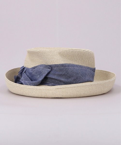 CA4LA（カシラ）の「CF TOM BOY DENIM（ハット・レディース・ホワイト/ブラウン・ONESIZE）」の6枚目の写真