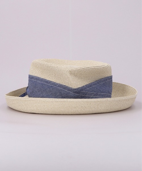 CA4LA（カシラ）の「CF TOM BOY DENIM（ハット・レディース・ホワイト/ブラウン・ONESIZE）」の7枚目の写真