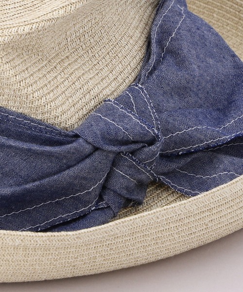 CA4LA（カシラ）の「CF TOM BOY DENIM（ハット・レディース・ホワイト/ブラウン・ONESIZE）」の9枚目の写真