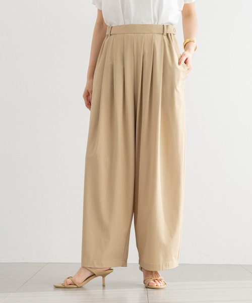 BARNYARDSTORM（バンヤードストーム）の「BARNYARDSTORM / 撥水タックパンツ【撥水 / WEB限定サイズL】（その他パンツ・レディース・ベージュ/ブラック/イエロー・M/L/S）」の8枚目の写真