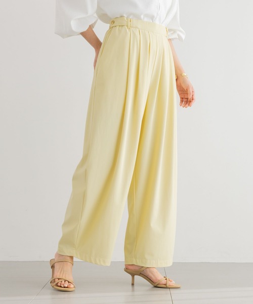 BARNYARDSTORM（バンヤードストーム）の「BARNYARDSTORM / 撥水タックパンツ【撥水 / WEB限定サイズL】（その他パンツ・レディース・ベージュ/ブラック/イエロー・M/L/S）」の13枚目の写真