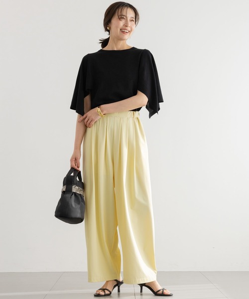 BARNYARDSTORM（バンヤードストーム）の「BARNYARDSTORM / 撥水タックパンツ【撥水 / WEB限定サイズL】（その他パンツ・レディース・ベージュ/ブラック/イエロー・M/L/S）」の16枚目の写真