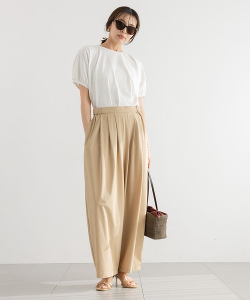 BARNYARDSTORM（バンヤードストーム）の「BARNYARDSTORM / 撥水タックパンツ【撥水 / WEB限定サイズL】（その他パンツ・レディース・ベージュ/ブラック/イエロー・M/L/S）」の10枚目の写真