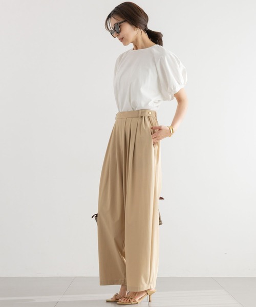 BARNYARDSTORM（バンヤードストーム）の「BARNYARDSTORM / 撥水タックパンツ【撥水 / WEB限定サイズL】（その他パンツ・レディース・ベージュ/ブラック/イエロー・M/L/S）」の11枚目の写真