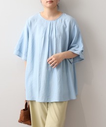 【LL~6L 大きいサイズ】【WEB/一部店舗限定】袖フレアブラウス