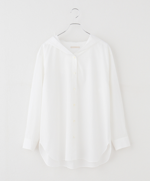 Plage 白シャツ Hood シャツ（シャツ/ブラウス）｜Plage（プラージュ）のファッション