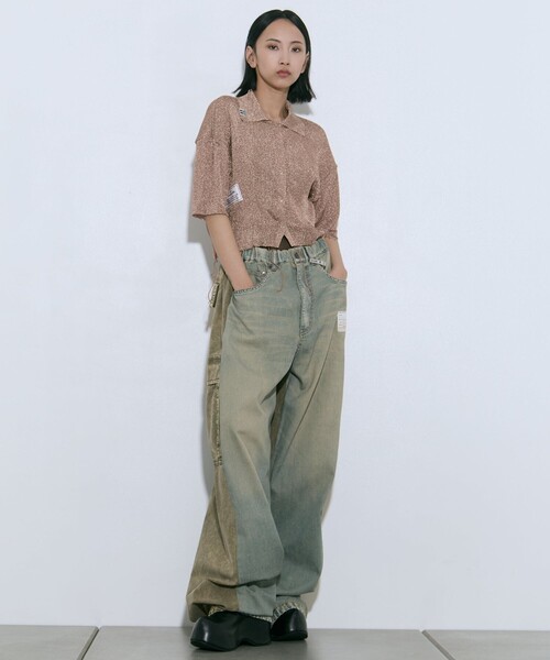 MIHARA YASUHIRO/ミハラヤスヒロ】COMBINED DENIM×CARGO PANTS（デニム