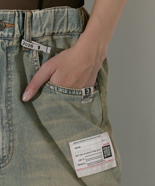 MIHARAYASUHIRO(ミハラヤスヒロ)の「【MIHARA YASUHIRO/ミハラヤスヒロ】COMBINED DENIM×CARGO PANTS(デニムパンツ・レディース・ブラック/ダークインディゴブルー・36/38)」の19枚目の写真