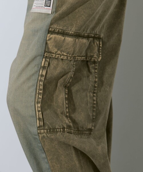 MIHARAYASUHIRO(ミハラヤスヒロ)の「【MIHARA YASUHIRO/ミハラヤスヒロ】COMBINED DENIM×CARGO PANTS(デニムパンツ・レディース・ブラック/ダークインディゴブルー・36/38)」の20枚目の写真