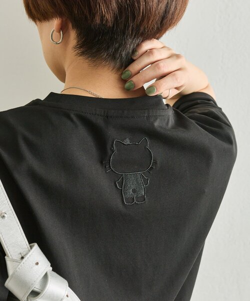 ear PAPILLONNER（イアパピヨネ）の「【HELLO KITTY（ハローキティ）×ear】コラボTシャツ《手洗い可》（Tシャツ/カットソー・レディース・ブラック/ブラック系その他・FREE）」の22枚目の写真