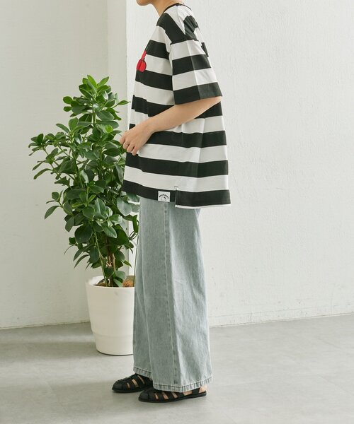 ear PAPILLONNER（イアパピヨネ）の「【HELLO KITTY（ハローキティ）×ear】コラボTシャツ《手洗い可》（Tシャツ/カットソー・レディース・ブラック/ブラック系その他・FREE）」の15枚目の写真