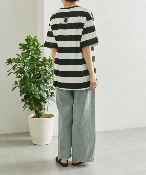 ear PAPILLONNER（イアパピヨネ）の「【HELLO KITTY（ハローキティ）×ear】コラボTシャツ《手洗い可》（Tシャツ/カットソー・レディース・ブラック/ブラック系その他・FREE）」の13枚目の写真