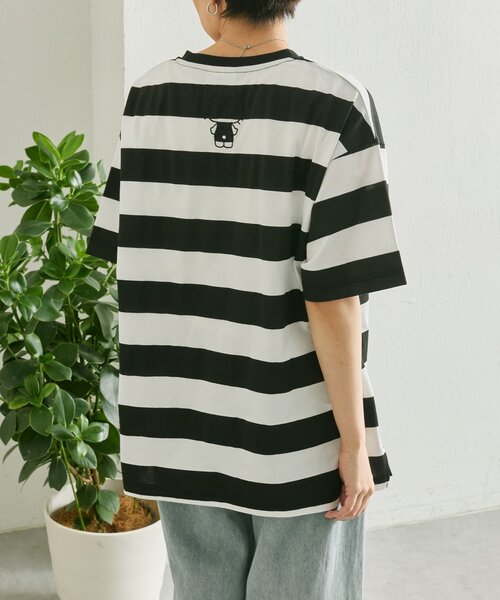 ear PAPILLONNER（イアパピヨネ）の「【HELLO KITTY（ハローキティ）×ear】コラボTシャツ《手洗い可》（Tシャツ/カットソー・レディース・ブラック/ブラック系その他・FREE）」の10枚目の写真