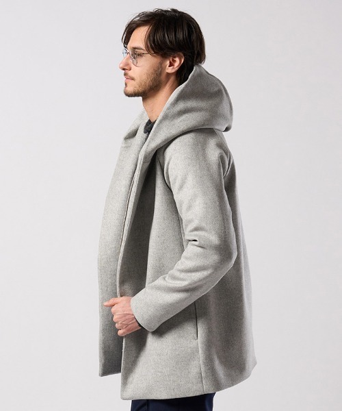 wjk（ダヴルジェイケイ）の「mj11523- zip witch coat フーデッドコート(1873 wo13j)（その他アウター・メンズ・ライトグレー/ネイビー/ブラック・S/M/L/XL）」の9枚目の写真