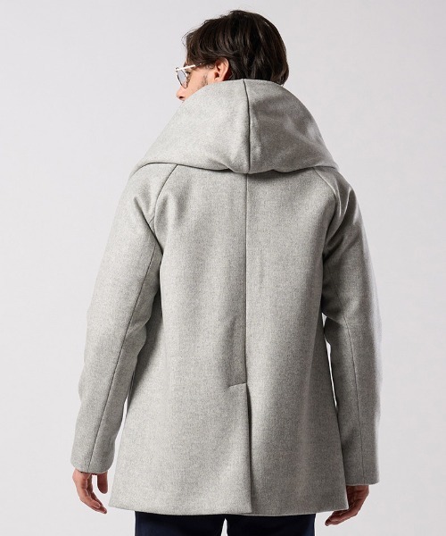 wjk（ダヴルジェイケイ）の「mj11523- zip witch coat フーデッドコート(1873 wo13j)（その他アウター・メンズ・ライトグレー/ネイビー/ブラック・S/M/L/XL）」の10枚目の写真