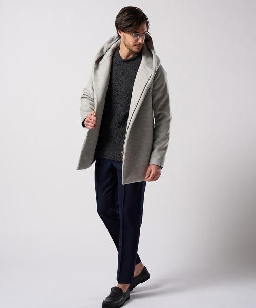 wjk（ダヴルジェイケイ）の「mj11523- zip witch coat フーデッドコート(1873 wo13j)（その他アウター・メンズ・ライトグレー/ネイビー/ブラック・S/M/L/XL）」の11枚目の写真