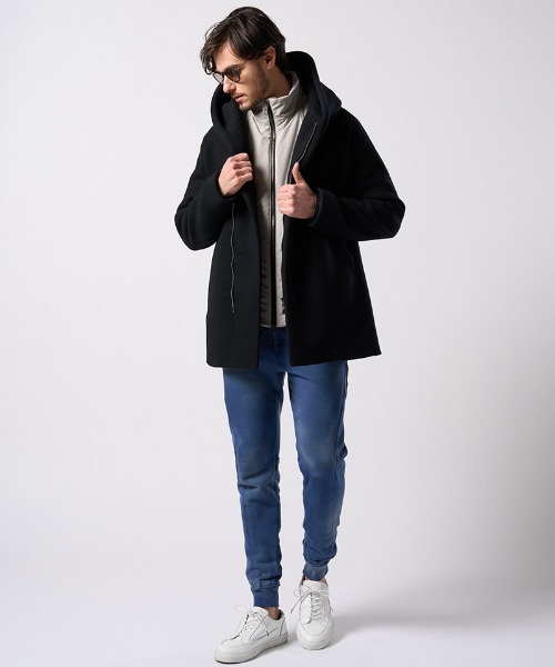 wjk（ダヴルジェイケイ）の「mj11523- zip witch coat フーデッドコート(1873 wo13j)（その他アウター・メンズ・ライトグレー/ネイビー/ブラック・S/M/L/XL）」の17枚目の写真