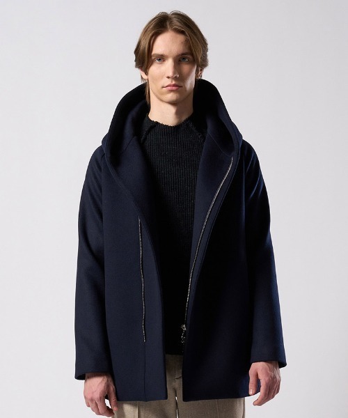 wjk（ダヴルジェイケイ）の「mj11523- zip witch coat フーデッドコート(1873 wo13j)（その他アウター・メンズ・ライトグレー/ネイビー/ブラック・S/M/L/XL）」の19枚目の写真