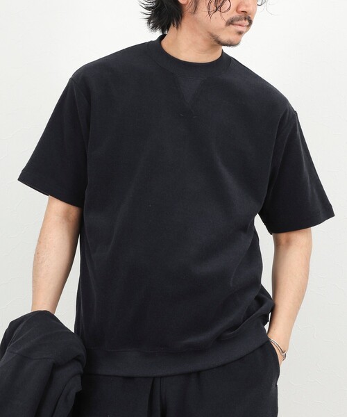 NOLLEY’S(ノーリーズ)の「《セットアップ対応》Vガゼット パイルTシャツ 26SS(Tシャツ/カットソー・メンズ・ホワイト/ブルー/グレー/ネイビー・S/M/L/XL)」の4枚目の写真