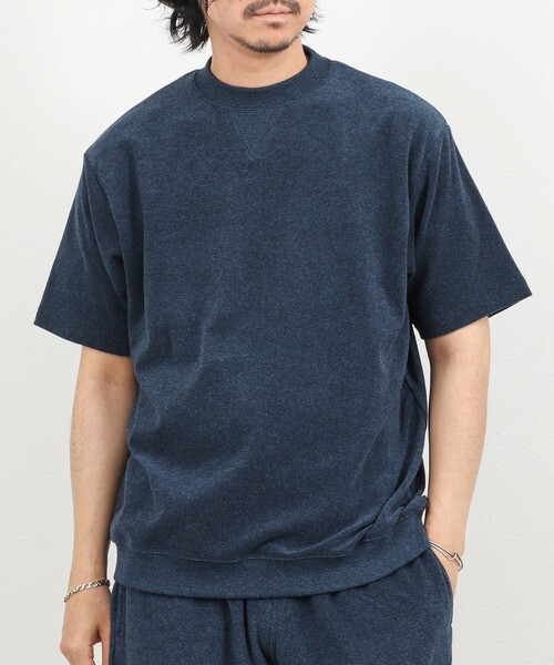 NOLLEY’S(ノーリーズ)の「《セットアップ対応》Vガゼット パイルTシャツ 26SS(Tシャツ/カットソー・メンズ・ホワイト/ブルー/グレー/ネイビー・S/M/L/XL)」の1枚目の写真