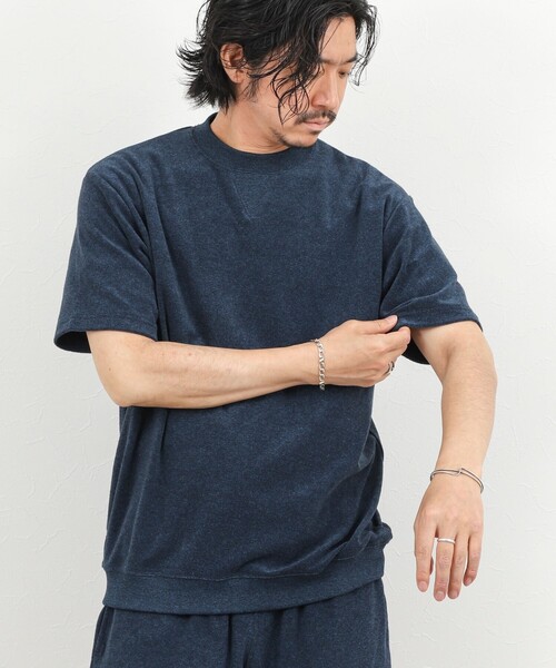 NOLLEY’S(ノーリーズ)の「《セットアップ対応》Vガゼット パイルTシャツ 26SS(Tシャツ/カットソー・メンズ・ホワイト/ブルー/グレー/ネイビー・S/M/L/XL)」の13枚目の写真