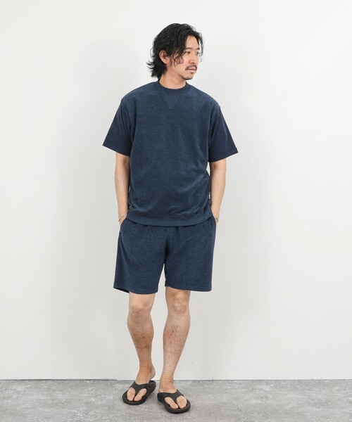 NOLLEY’S(ノーリーズ)の「《セットアップ対応》Vガゼット パイルTシャツ 26SS(Tシャツ/カットソー・メンズ・ホワイト/ブルー/グレー/ネイビー・S/M/L/XL)」の17枚目の写真