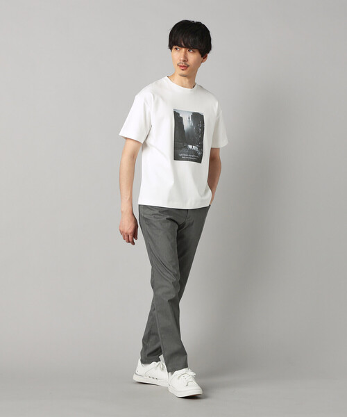 COMME CA MEN(コムサメン)の「フォト Tシャツ(Tシャツ/カットソー・メンズ・ブラック/ベージュ/ホワイト・L/M)」の4枚目の写真