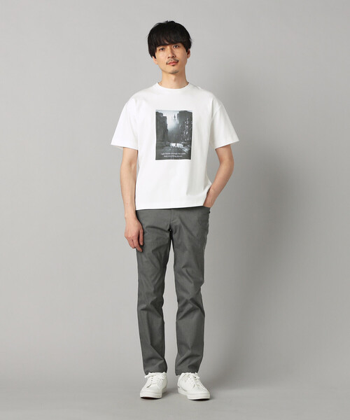 COMME CA MEN(コムサメン)の「フォト Tシャツ(Tシャツ/カットソー・メンズ・ブラック/ベージュ/ホワイト・L/M)」の5枚目の写真