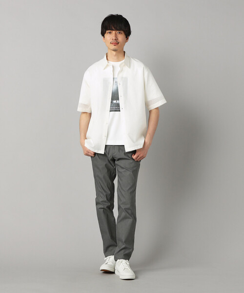 COMME CA MEN(コムサメン)の「フォト Tシャツ(Tシャツ/カットソー・メンズ・ブラック/ベージュ/ホワイト・L/M)」の6枚目の写真