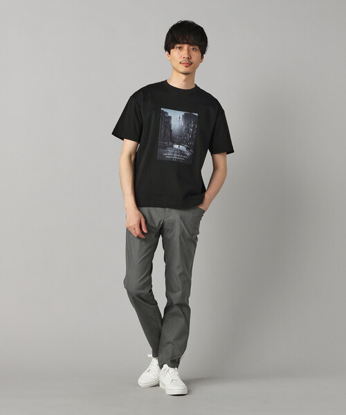 COMME CA MEN(コムサメン)の「フォト Tシャツ(Tシャツ/カットソー・メンズ・ブラック/ベージュ/ホワイト・L/M)」の8枚目の写真