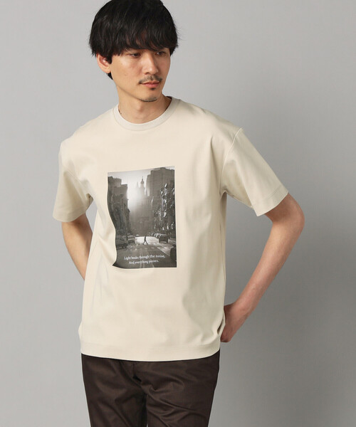 COMME CA MEN(コムサメン)の「フォト Tシャツ(Tシャツ/カットソー・メンズ・ブラック/ベージュ/ホワイト・L/M)」の13枚目の写真