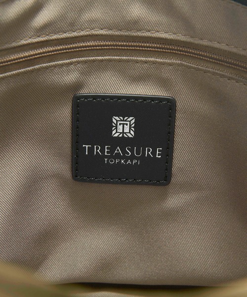 TREASURE TOPKAPI（トレジャートプカピ）の「【TREASURE TOPKAPI】リンクルナイロン ノット ワンハンドル ショルダーバッグ（ショルダーバッグ・レディース・カーキ/ライトベージュ/ブラック・FREE）」の4枚目の写真