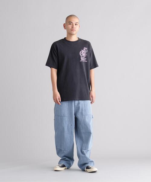 MANASTASH(マナスタッシュ)の「MANASTASH/マナスタッシュ HEMP TEE BMX(Tシャツ/カットソー・メンズ・ブラック/ライム/ホワイト・L/M/S/XL)」の11枚目の写真