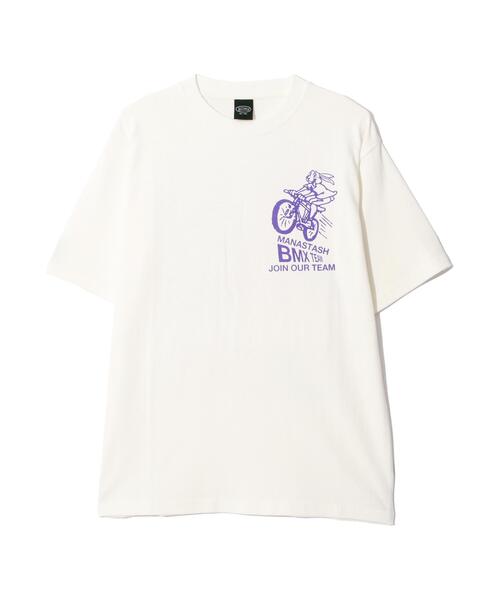MANASTASH(マナスタッシュ)の「MANASTASH/マナスタッシュ HEMP TEE BMX(Tシャツ/カットソー・メンズ・ブラック/ライム/ホワイト・L/M/S/XL)」の21枚目の写真