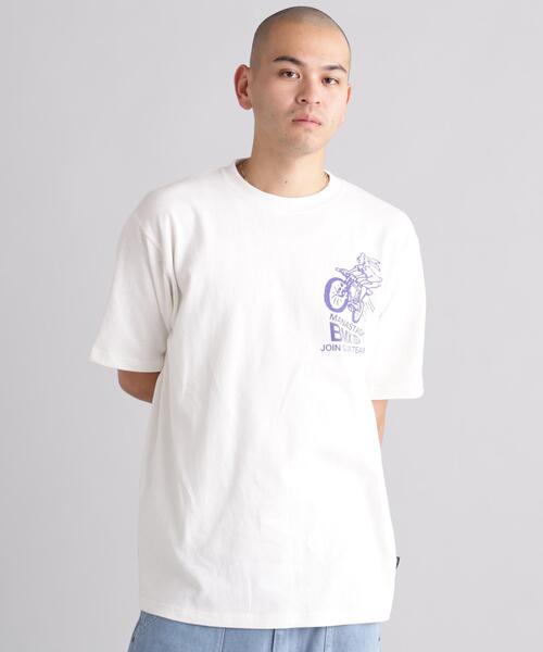 MANASTASH(マナスタッシュ)の「MANASTASH/マナスタッシュ HEMP TEE BMX(Tシャツ/カットソー・メンズ・ブラック/ライム/ホワイト・L/M/S/XL)」の7枚目の写真