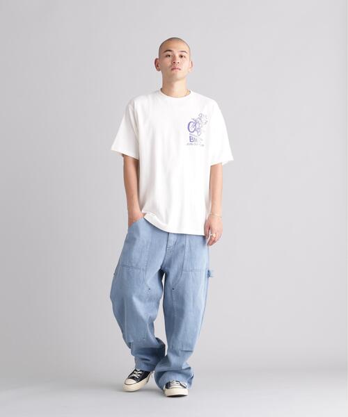 MANASTASH(マナスタッシュ)の「MANASTASH/マナスタッシュ HEMP TEE BMX(Tシャツ/カットソー・メンズ・ブラック/ライム/ホワイト・L/M/S/XL)」の8枚目の写真