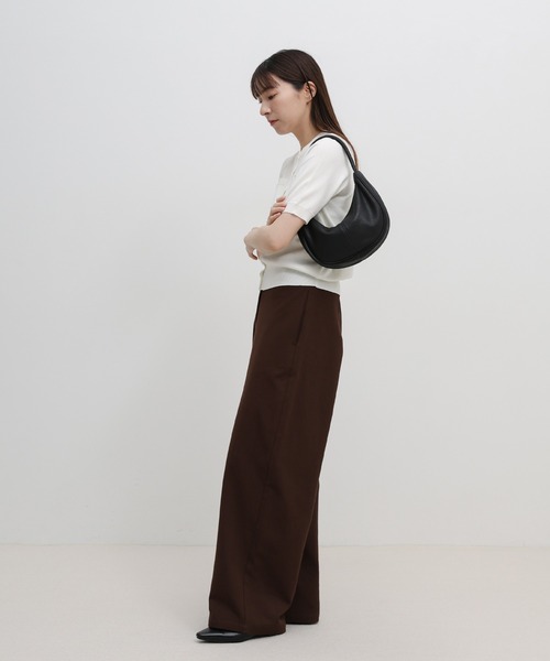 select MOCA(セレクトモカ)の「ハーフムーンカーブミニハンドバッグ(ハンドバッグ・レディース・ブラック/ブラウン/ライトグレー・FREE)」の20枚目の写真