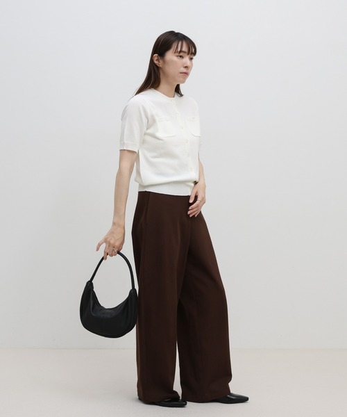 select MOCA(セレクトモカ)の「ハーフムーンカーブミニハンドバッグ(ハンドバッグ・レディース・ブラック/ブラウン/ライトグレー・FREE)」の6枚目の写真