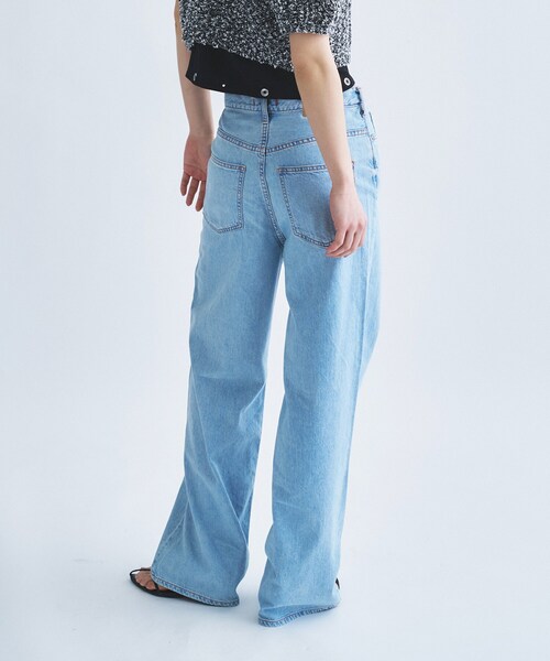 CODE A(コードエー)の「NEEDBY heritage|LUNA(デニムパンツ・レディース・サックスブルー/ホワイト・23/24/25/26/22)」の4枚目の写真
