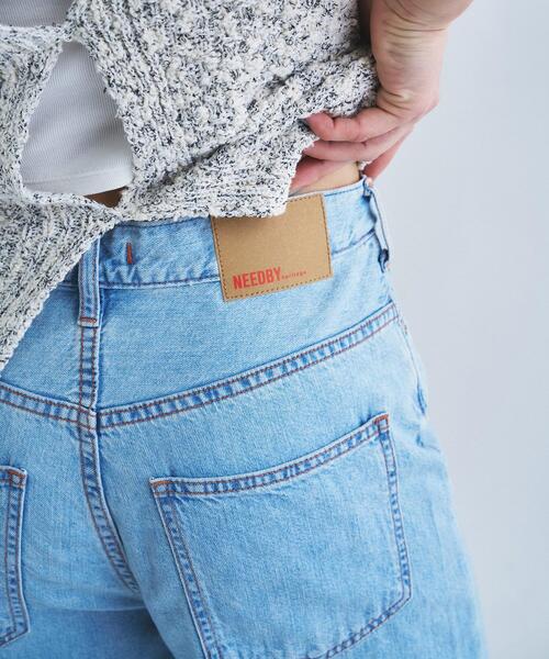 CODE A(コードエー)の「NEEDBY heritage|LUNA(デニムパンツ・レディース・サックスブルー/ホワイト・23/24/25/26/22)」の13枚目の写真