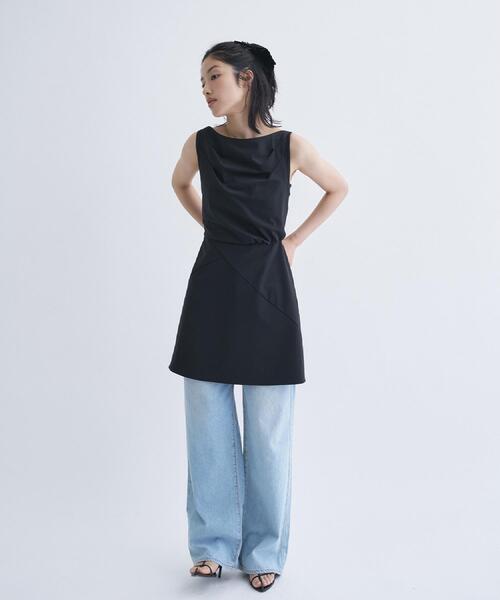 CODE A(コードエー)の「NEEDBY heritage|LUNA(デニムパンツ・レディース・サックスブルー/ホワイト・23/24/25/26/22)」の17枚目の写真