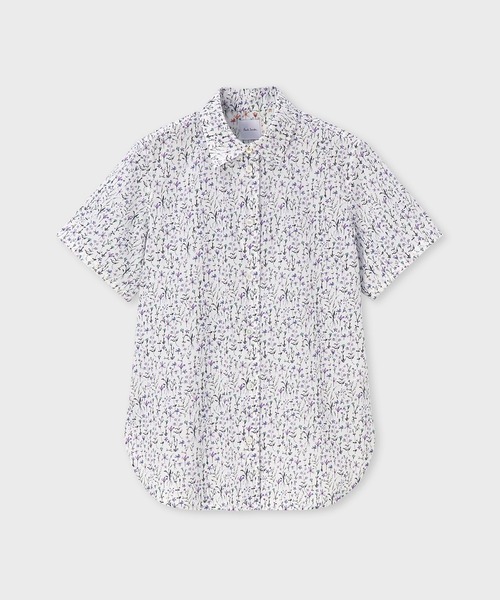 ウィメンズ 'Water Colour Floral' 半袖シャツ / 165061 SH168（シャツ