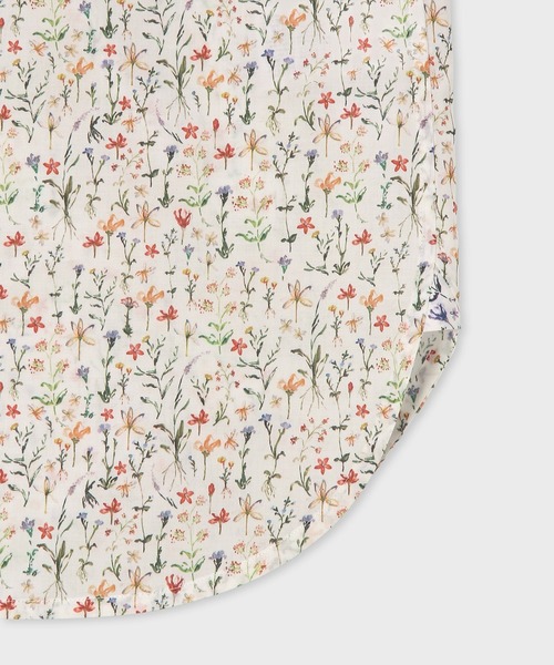 Paul Smith（ポールスミス）の「ウィメンズ "Water Colour Floral" 半袖シャツ / 165061 SH168（シャツ/ブラウス・レディース・オレンジ/パープル・38/40）」の8枚目の写真